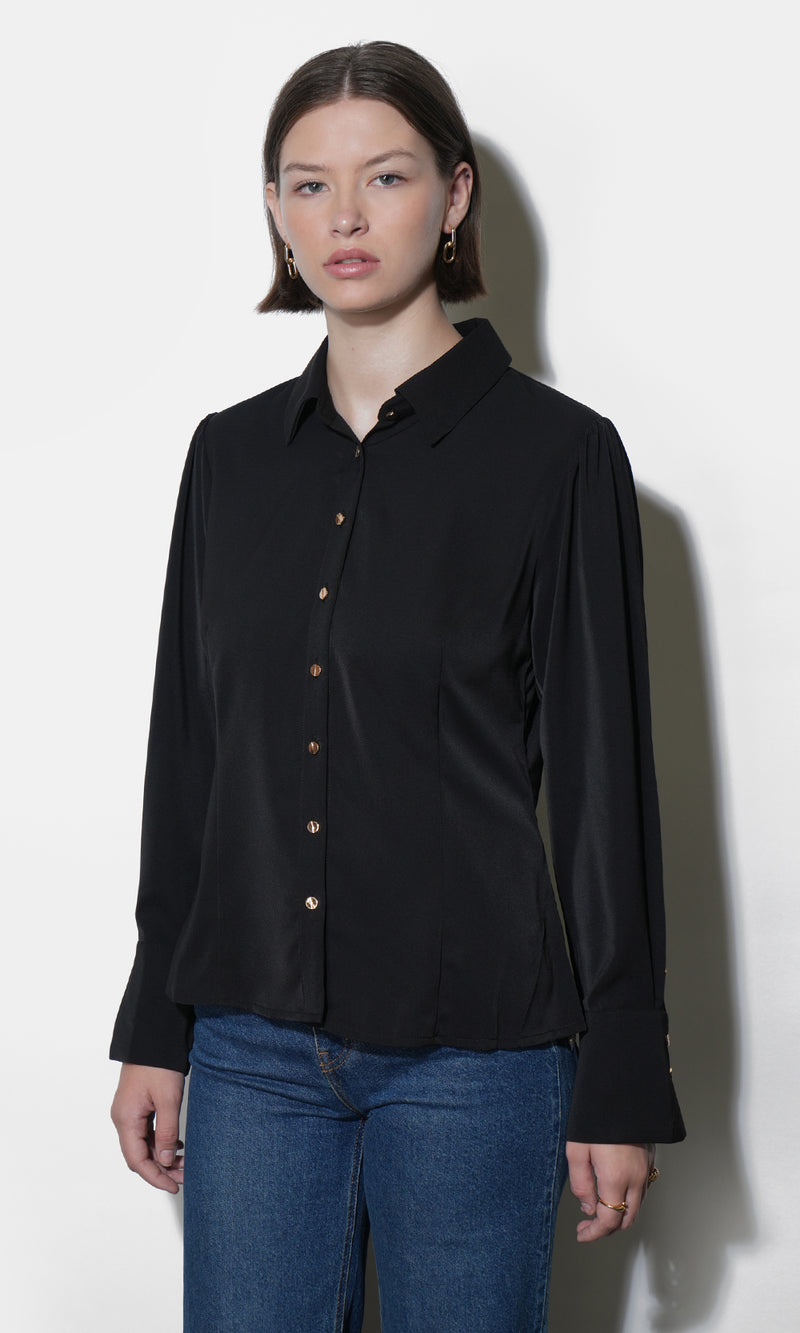 Naomi Bell Cuff Slim Blouse G259T7313
