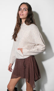 Nora Fuzzy Hooded Sweater G2610WT6251_OAT