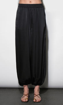 Ophelia Elastic Waist Balloon Pants G266P6585_BLACK