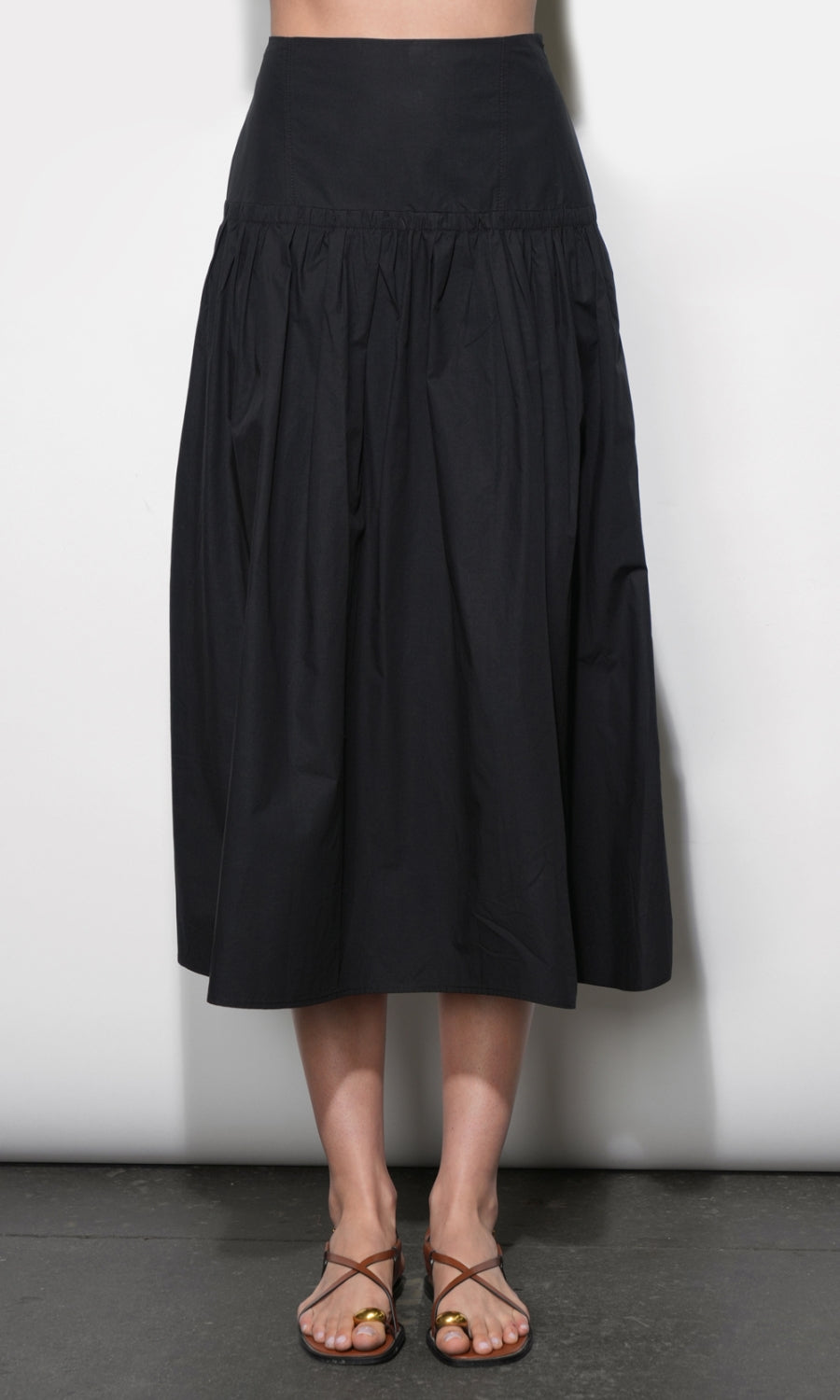 Oren Poplin Midi Skirt G265S9474