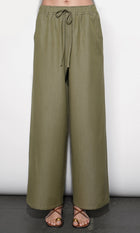 Paisley Wide Leg Pull On Pants G265P6577_OLIVE