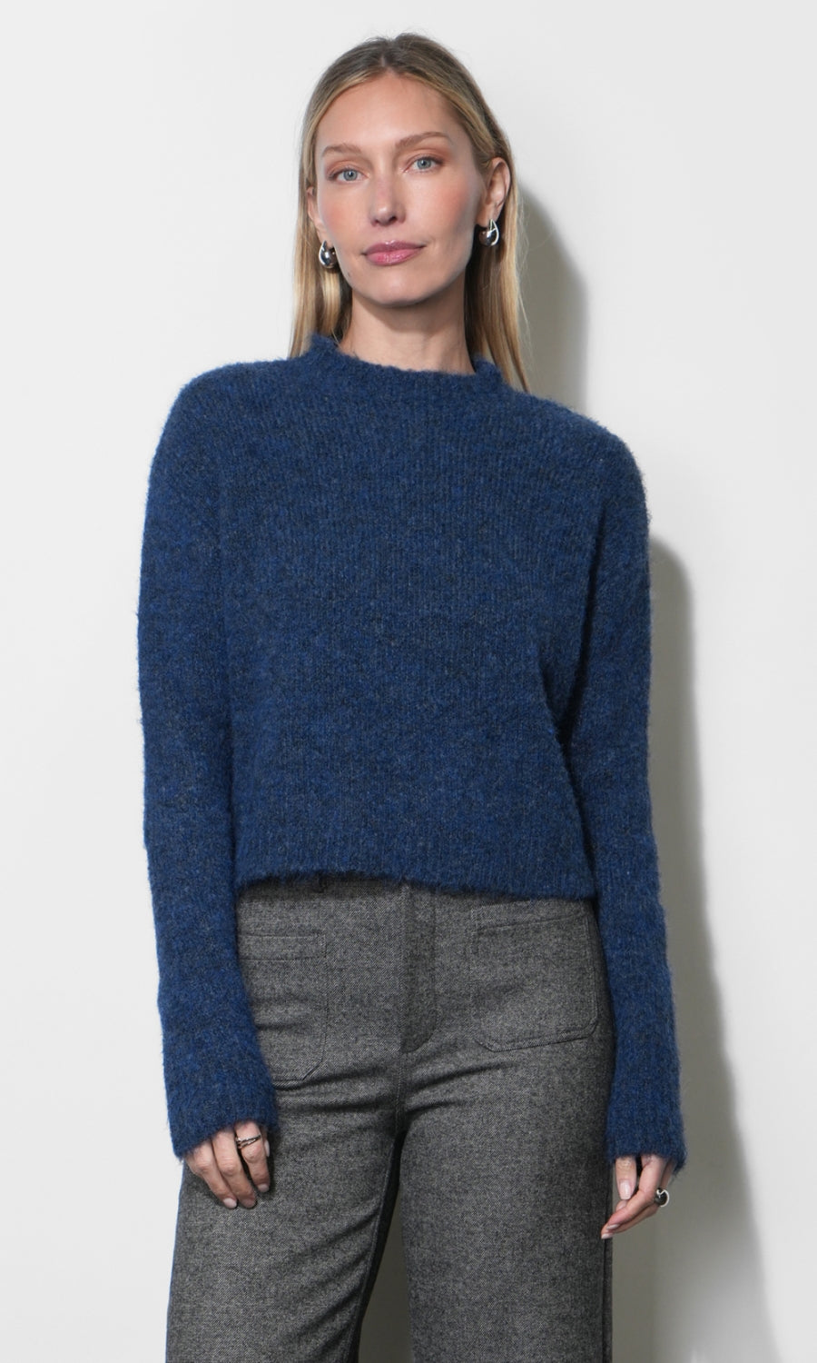Peyton Fuzzy Sweater G269WT6206_DENIM BLUE
