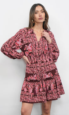 Ringo Long Sleeve Smocked Mini Dress G258D6489