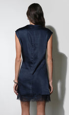 Ryann Mock Neck Lace Hem Mini Dress G2610D7355_NAVY