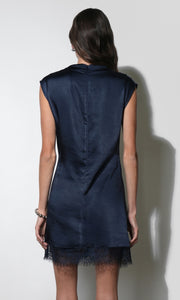 Ryann Mock Neck Lace Hem Mini Dress G2610D7355_NAVY