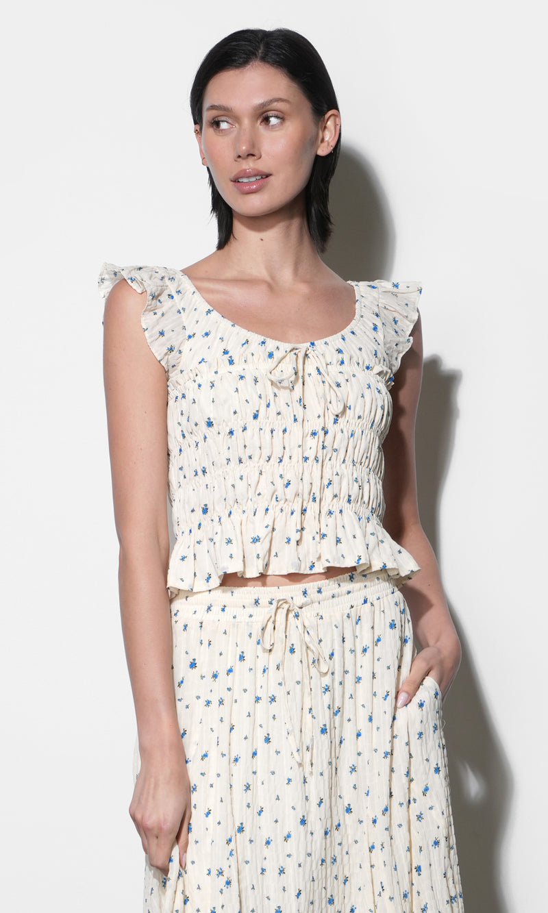 SadieFlutterSleeveSmockedTop_G264T7535