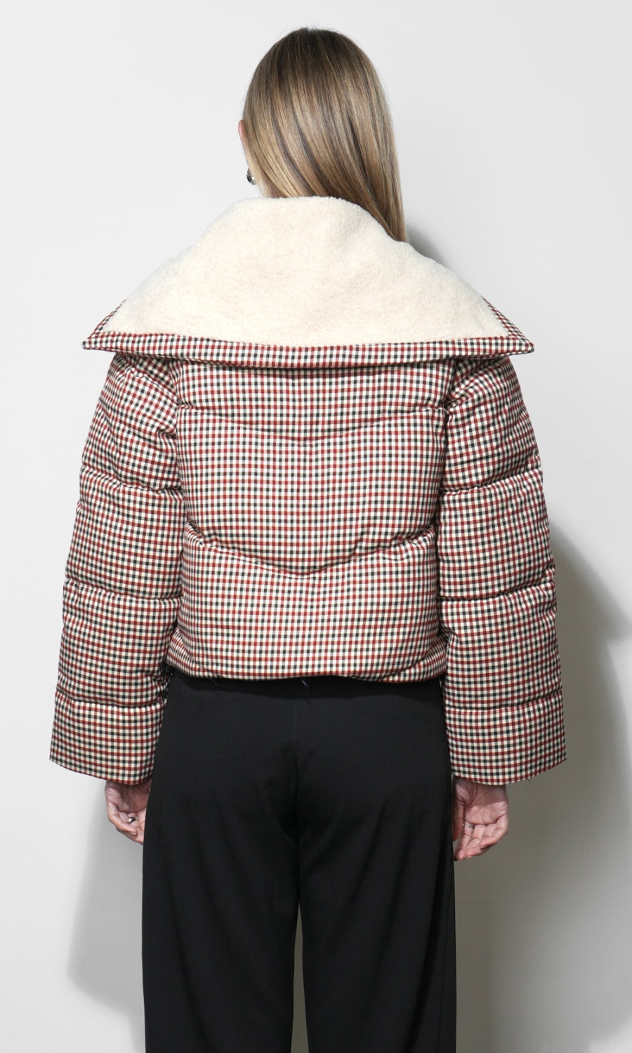 Sally Gingham Puffer Jacket G258J1806_MULTI
