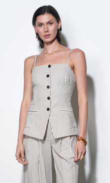 Sandi Button Front Top G253T7168