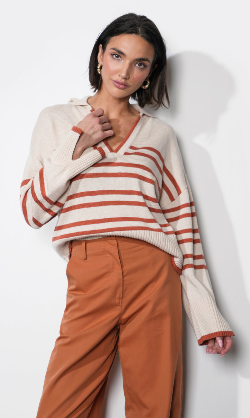 Sawyer Stripe Sweater G2512WT6162