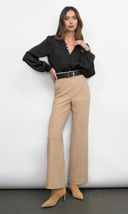 Silvie Wide Leg Knit Trousers
 G257P6423