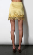Sutton Lace Hem Mini Skirt G2610S9527_LEMON