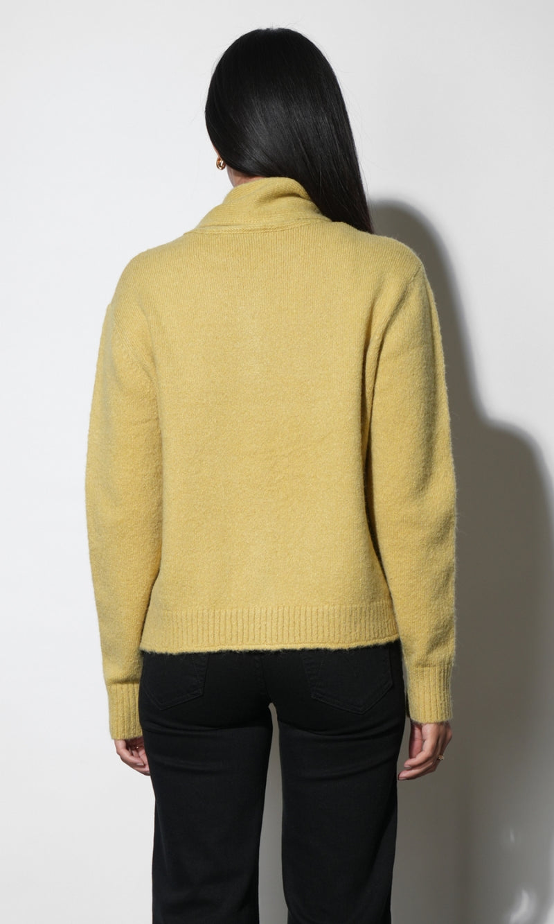 Sydney Scarf Neck Cardigan G2610WJ6231_LEMON