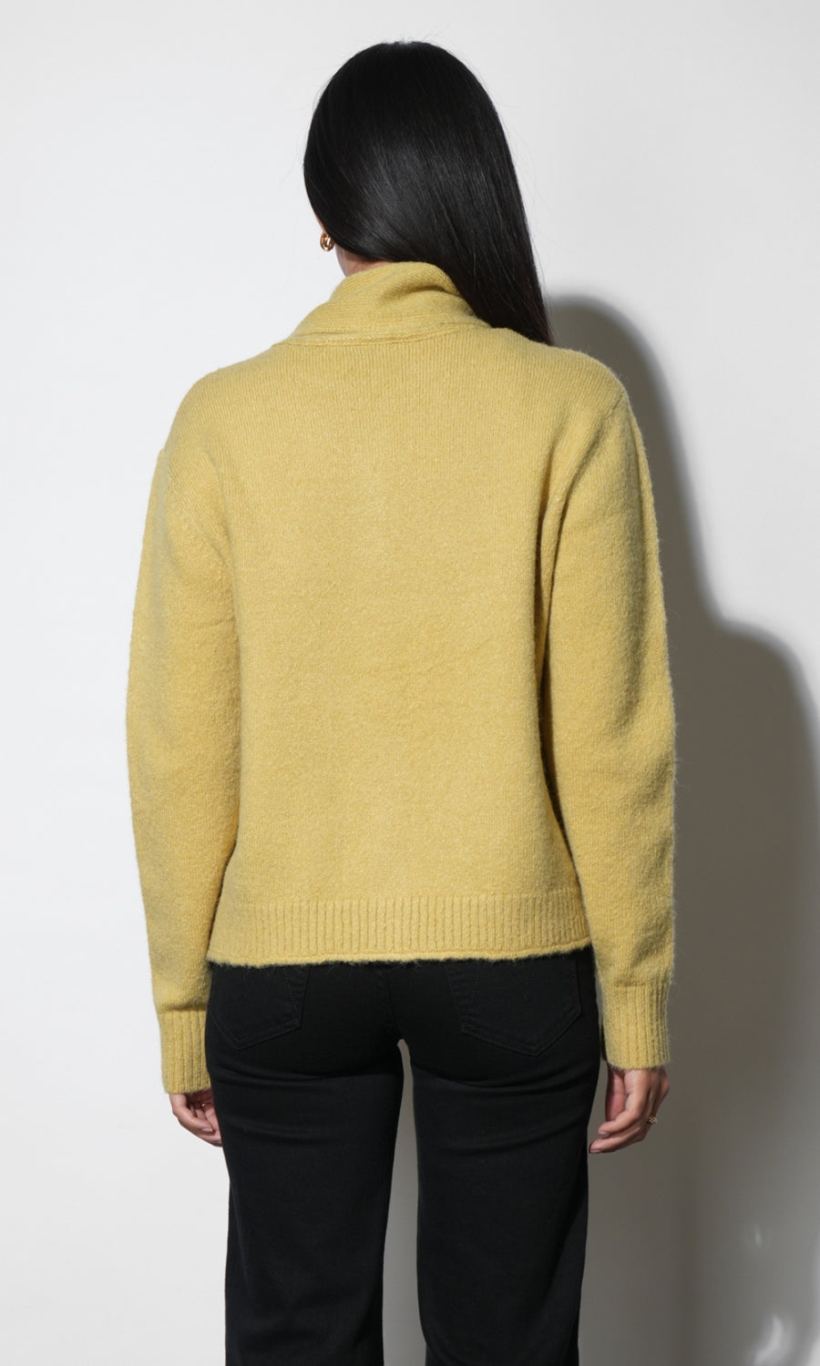 Sydney Scarf Neck Cardigan G2610WJ6231_LEMON