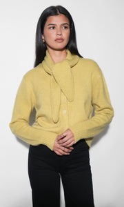 Sydney Scarf Neck Cardigan G2610WJ6231_LEMON