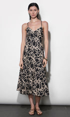Tara Braided Strap Midi Dress G265D7193_BLACK