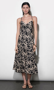 Tara Braided Strap Midi Dress G265D7193_BLACK