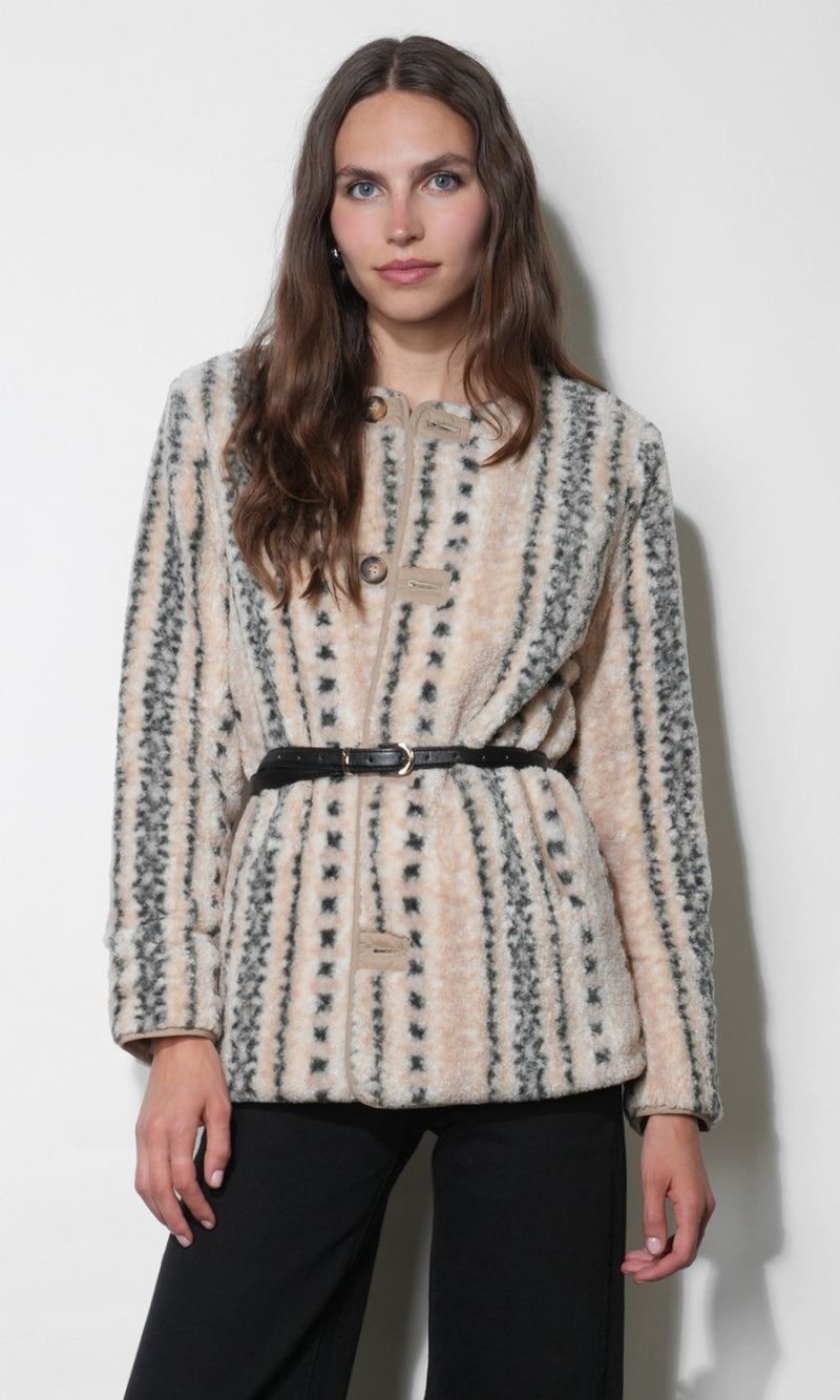Toni Reversible Shearling Jacket G258J1826_BEIGE