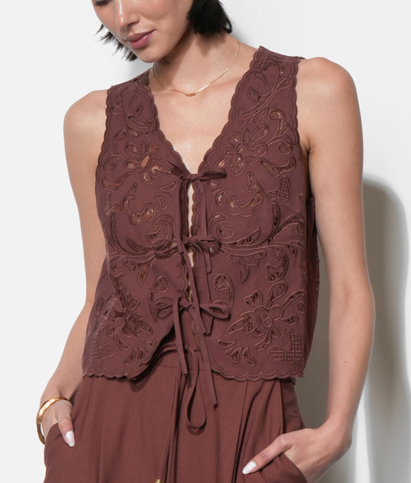 Sydney Topstitch Flare Mini Dress