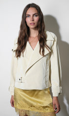 Ulyssa Boxy Vegan Leather Jacket G2610J1915_WAX