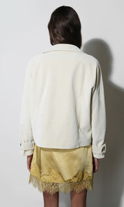 Ulyssa Boxy Vegan Leather Jacket G2610J1915_WAX
