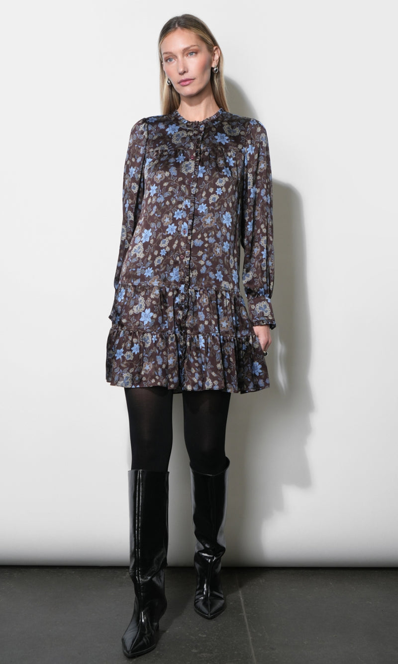 Winnie Popover Mini Dress G268D7291_DARK BROWN