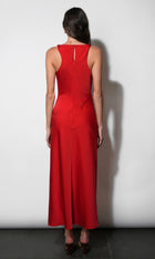 Yasmine Twist Strap Maxi Dress G2610D7348_CRIMSON RED
