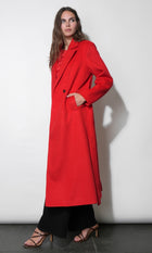 Yuri Wrap Coat With Tie Belt G2610J1913_CRIMSON RED