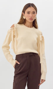 Millie Cold Shoulder Knit Top