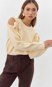 Millie Cold Shoulder Knit Top