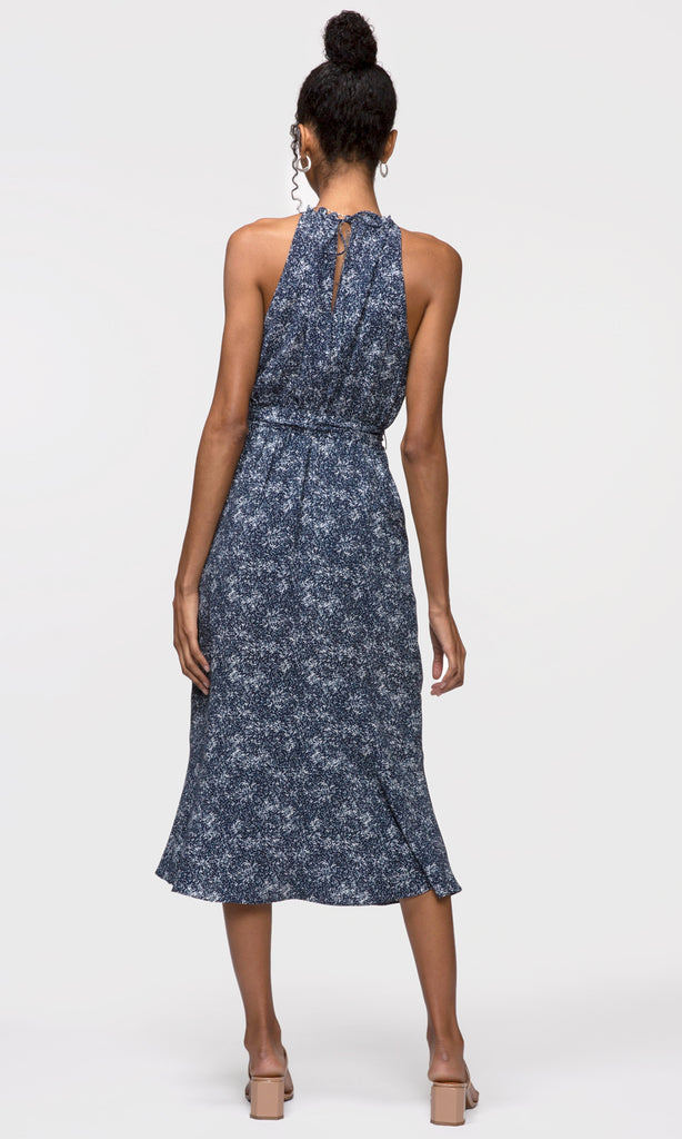 Women's navy midi dress