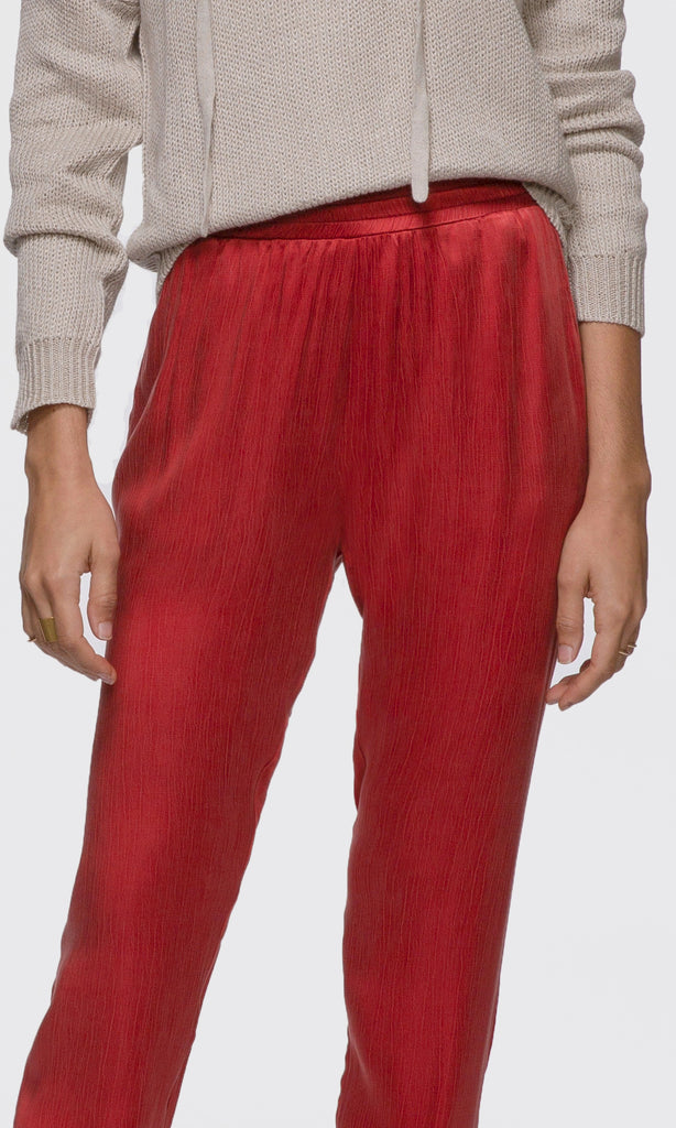 women's bright red comfortable pants
