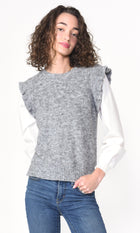 Adela Twoffer Vest Sweater Top G227WT5777