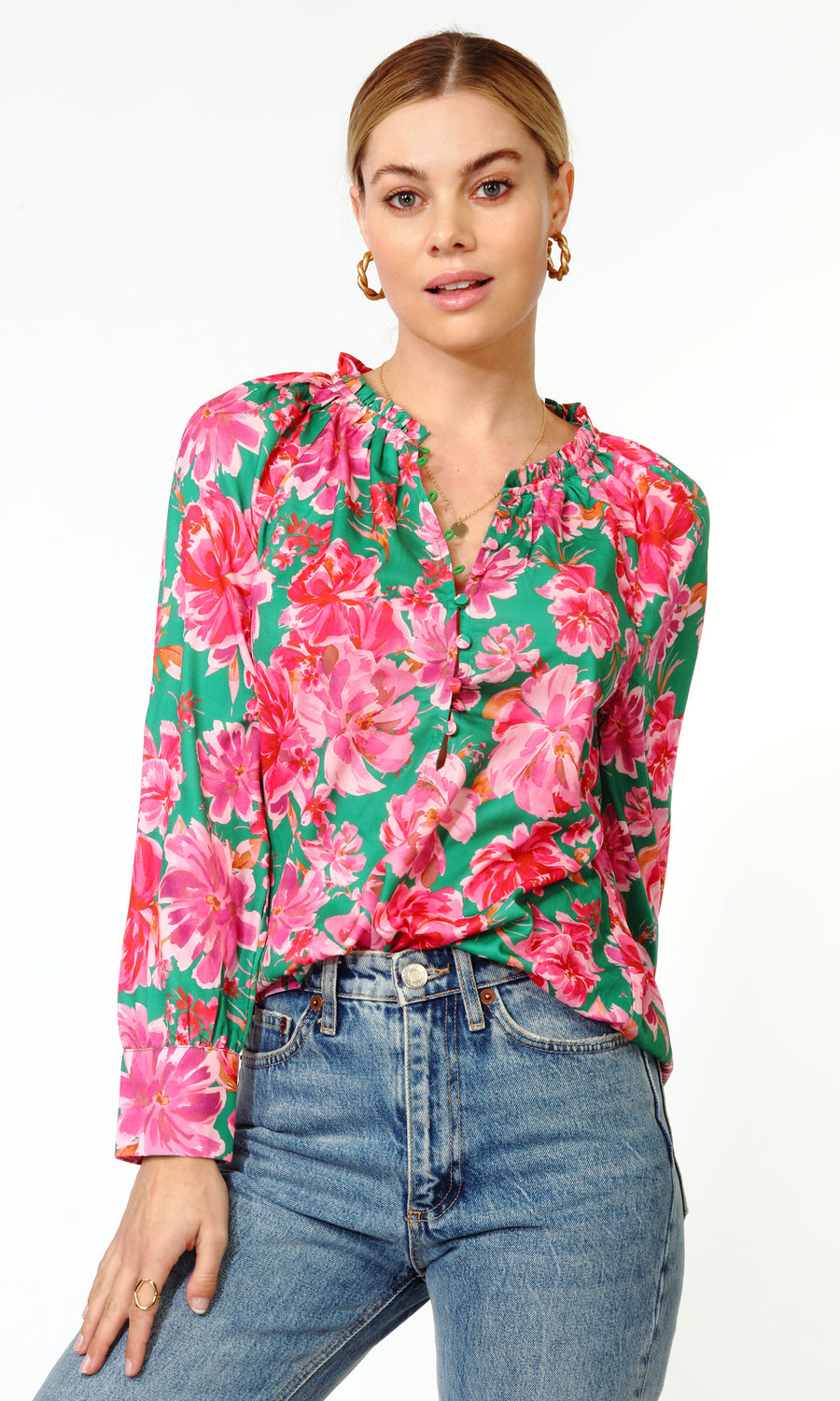 Adri Button Front Blouse G2211T6667