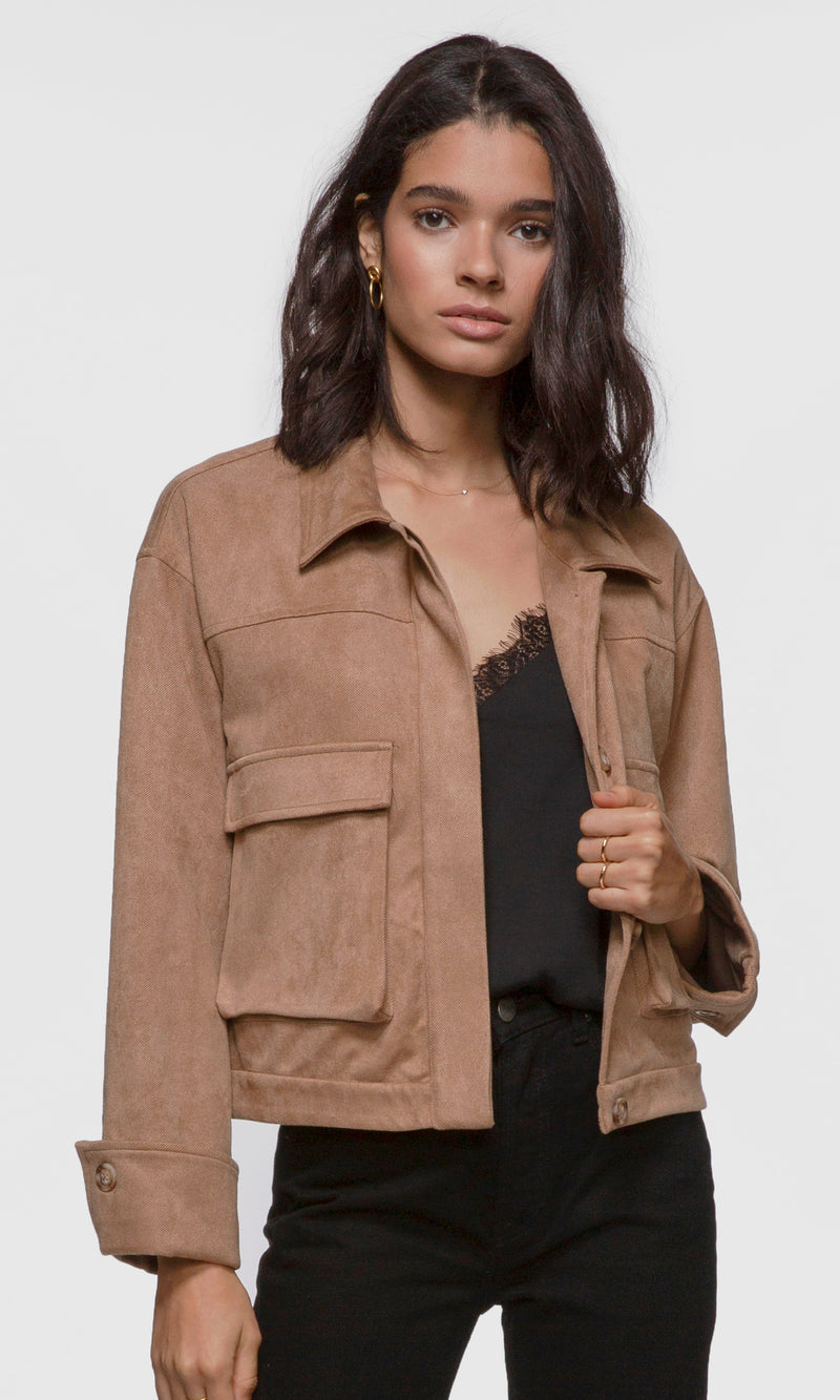 Essex Vegan Suede Jacket