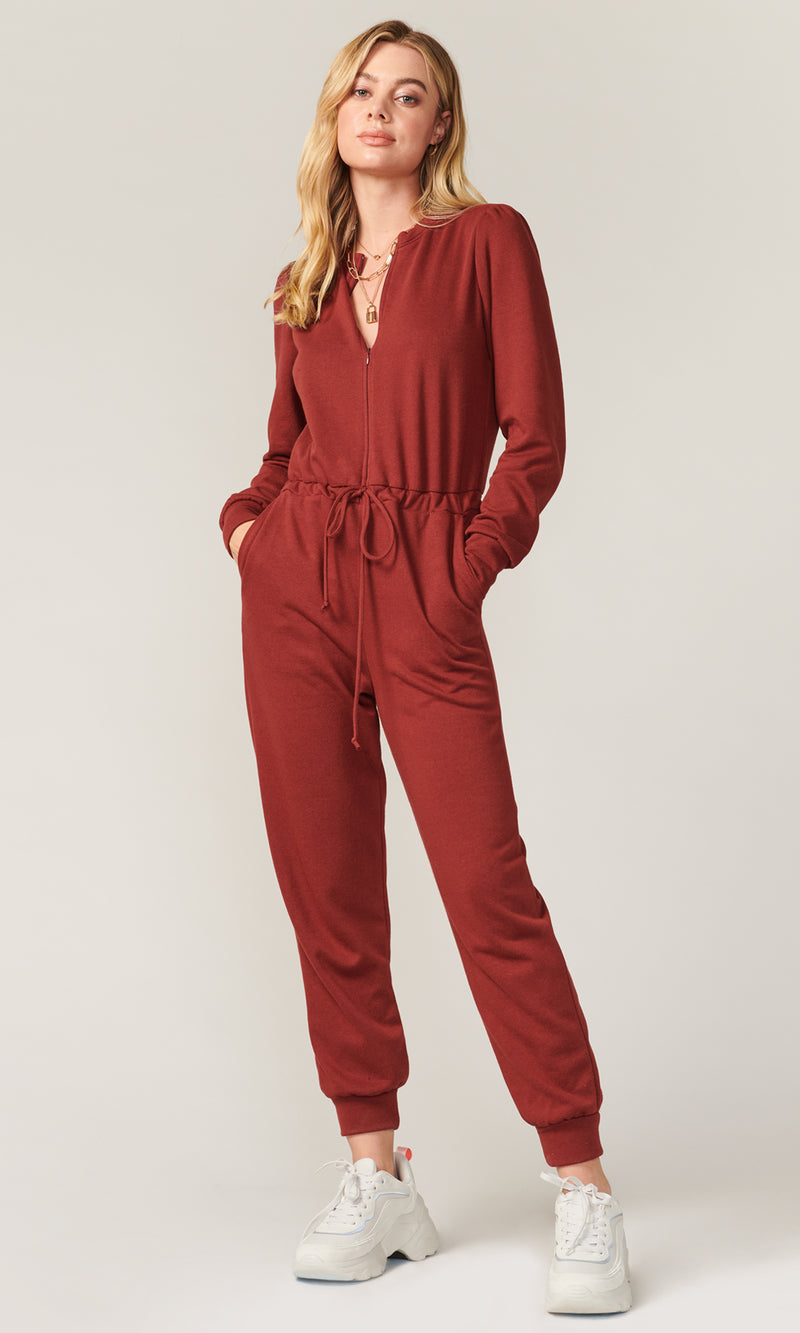 Tress Jogger French Terry Jumpsuit