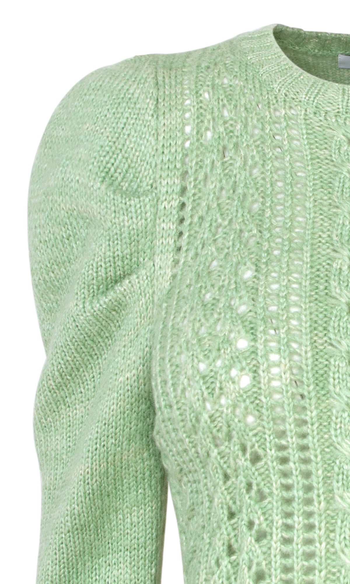 Thea Pointelle Crew Neck Sweater