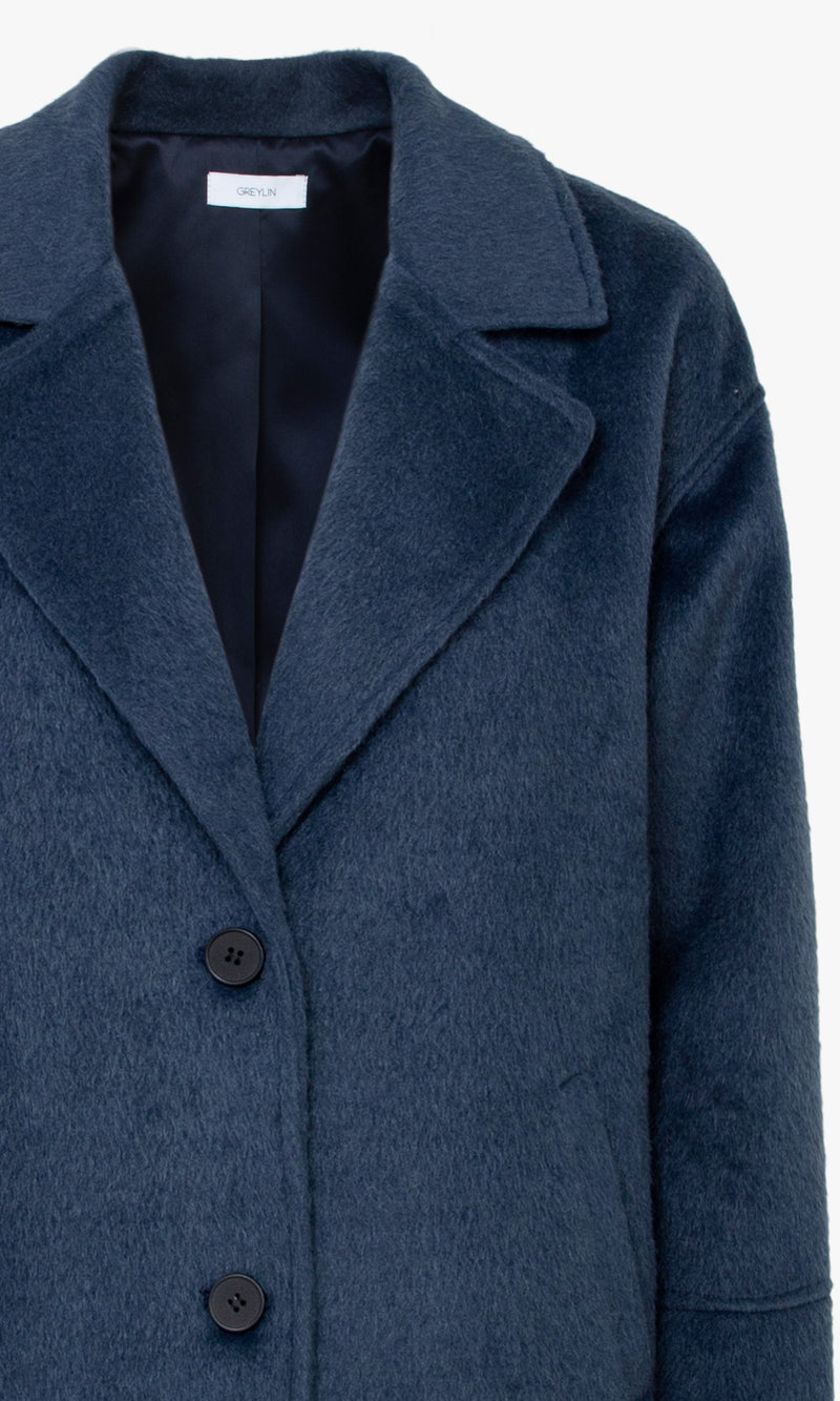 Bryce Brushed Oversized Coat