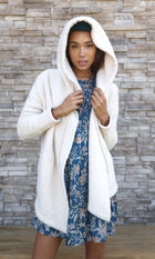 Corrie Cozy Oversized Knit Hooded Cardigan