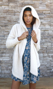 Corrie Cozy Oversized Knit Hooded Cardigan