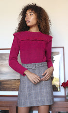 Charles Plaid Belted Mini Skirt