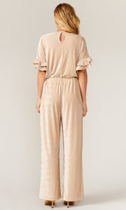 Barlow Metallic Rib Velvet Top