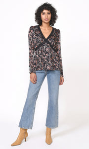 Kiani Lace Trimmed Blouse