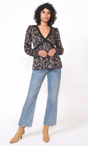 Kiani Lace Trimmed Blouse