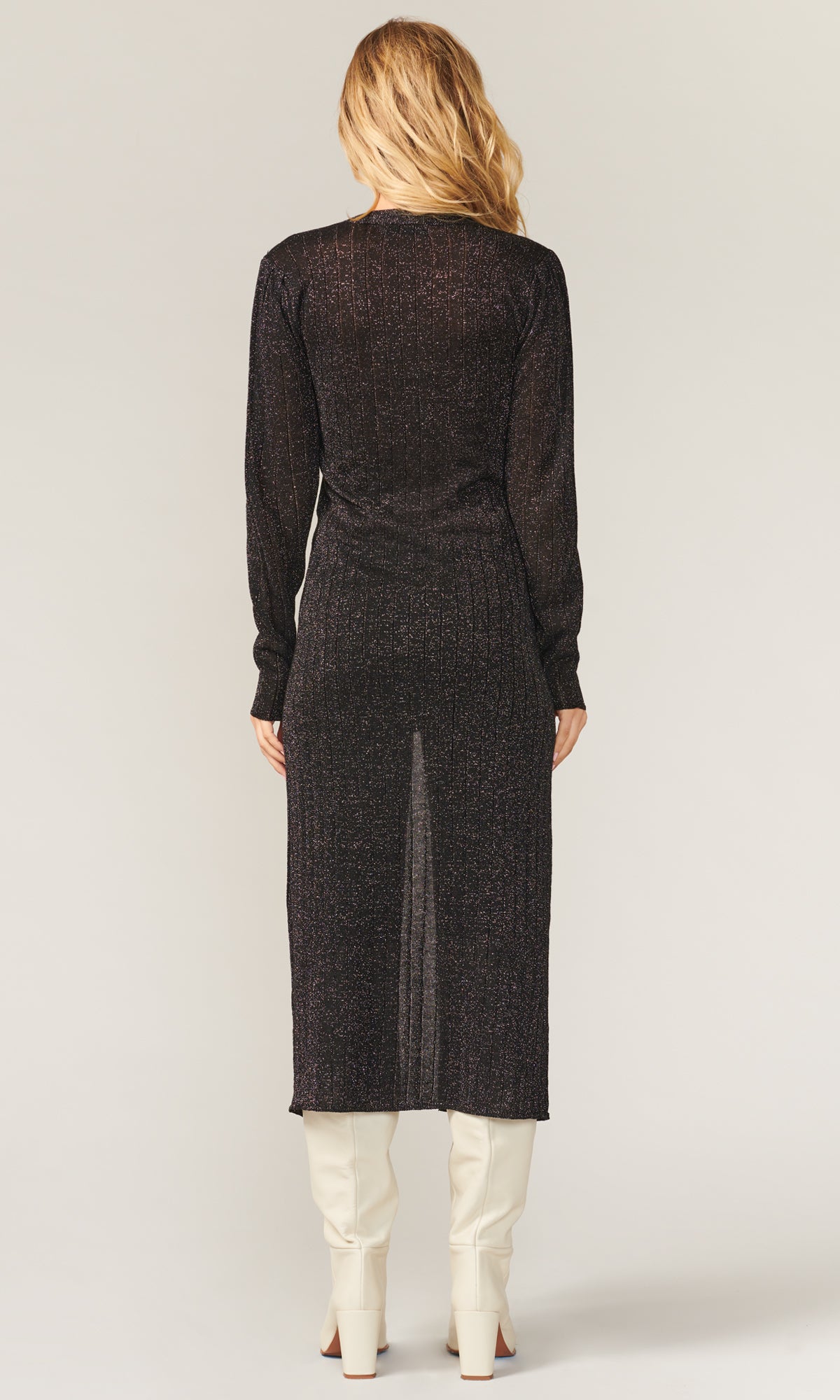 Helena Metallic Longline Cardigan Dress Helena Metallic Longline Cardigan Dress
