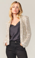 Dawn Mini Sequins Cropped Blazer