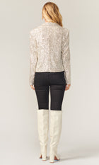 Dawn Mini Sequins Cropped Blazer
