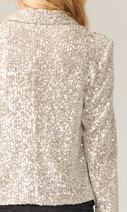 Dawn Mini Sequins Cropped Blazer