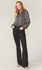 Maggie Floral Front Tie Blouse