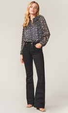 Maggie Floral Front Tie Blouse