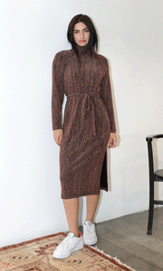 Savanah Lurex Knit Midi Dress